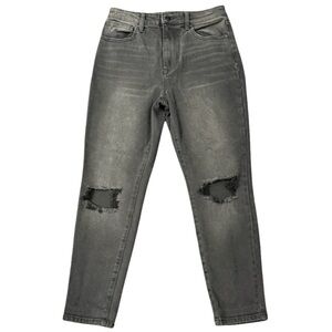 No Boundaries Charcoal Distressed Skinny Jeans